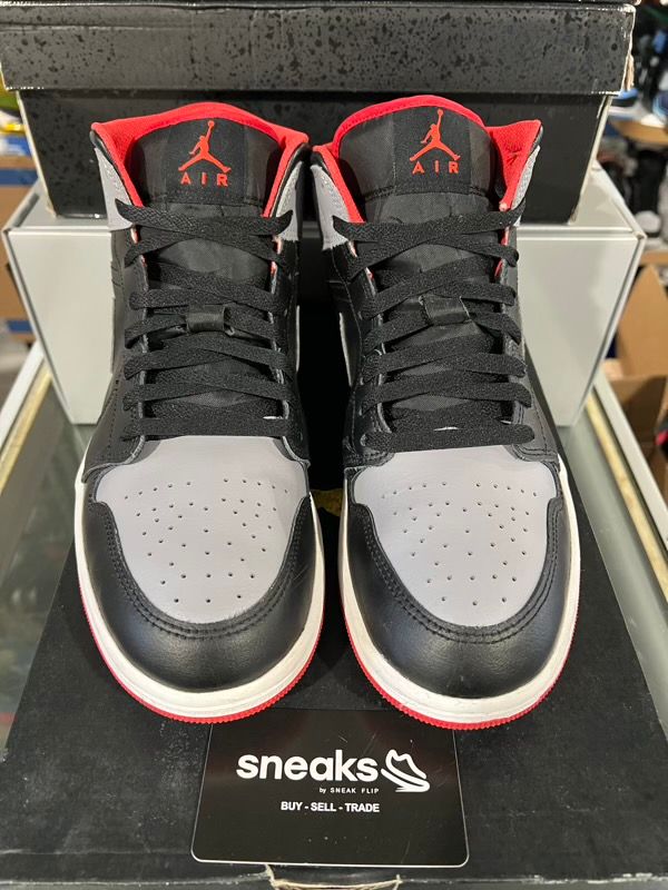 USED SIZE 10M Jordan 1 Mid Bred Shadow - Used