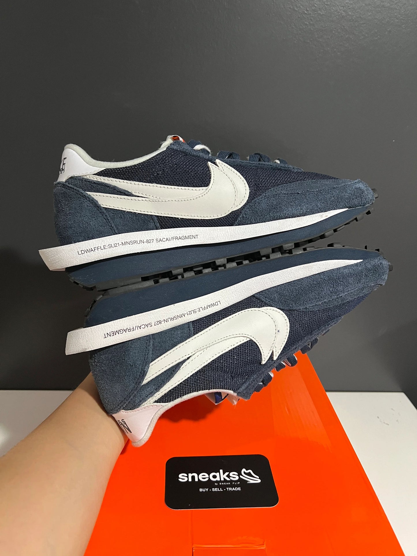 Jordan 1 Retro Low OG SP Fragment x Travis Scott Sail Military Blue - Used