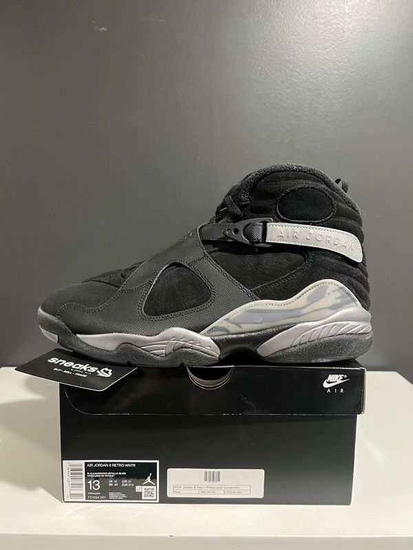 NEW SIZE 13M Jordan 8 Retro Winterized Gunsmoke