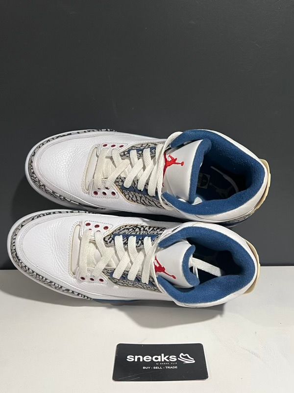 USED SIZE 9M Jordan 3 Retro True Blue (2011) - USED NO BOX