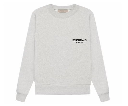 Fear of God Essentials Core Collection Pullover Crewneck Light Heather Oatmeal