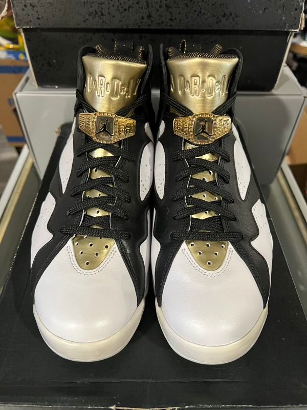 USED SIZE 9.5M Jordan 7 Retro Championship Pack Champagne - Used