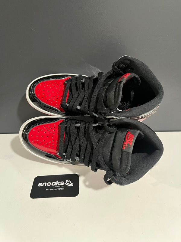 Jordan 1 Retro High OG Patent Bred (GS) - Used