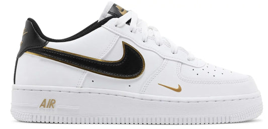 Nike Air Force 1 Low '07 LV8 Double Swoosh White Metallic Gold (GS)