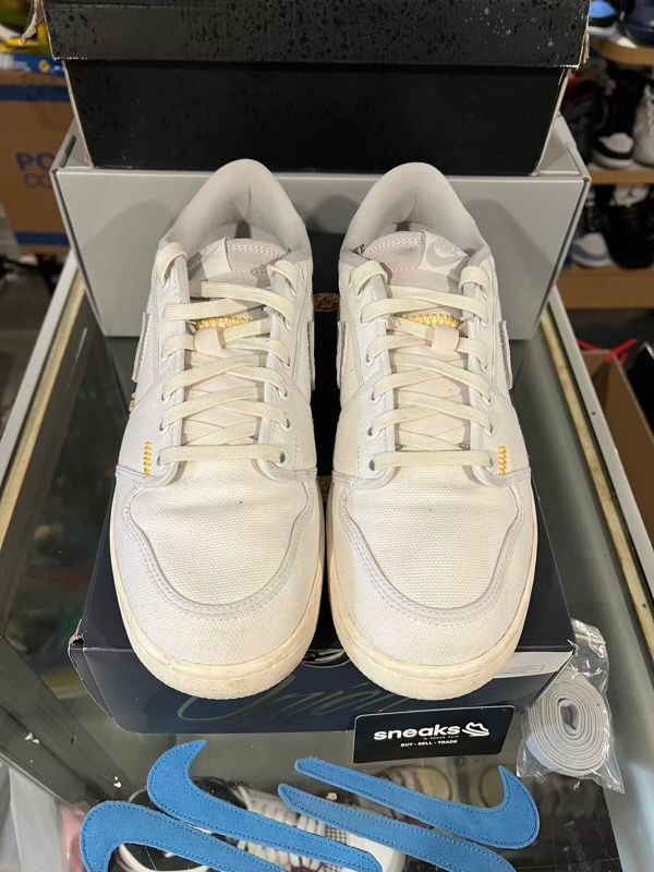 USED SIZE 11M Jordan 1 Retro AJKO Low SP Union White Canvas - Used