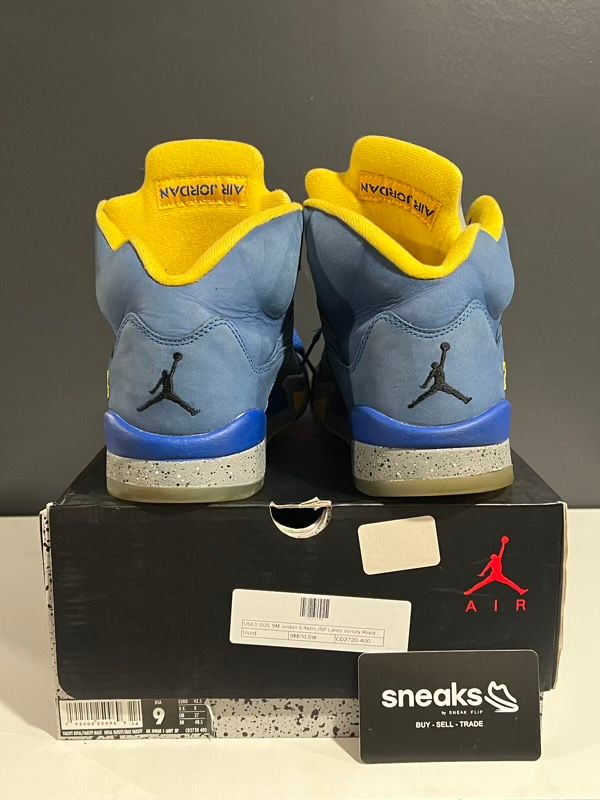 USED SIZE 9M Jordan 5 Retro JSP Laney Varsity Royal - Used