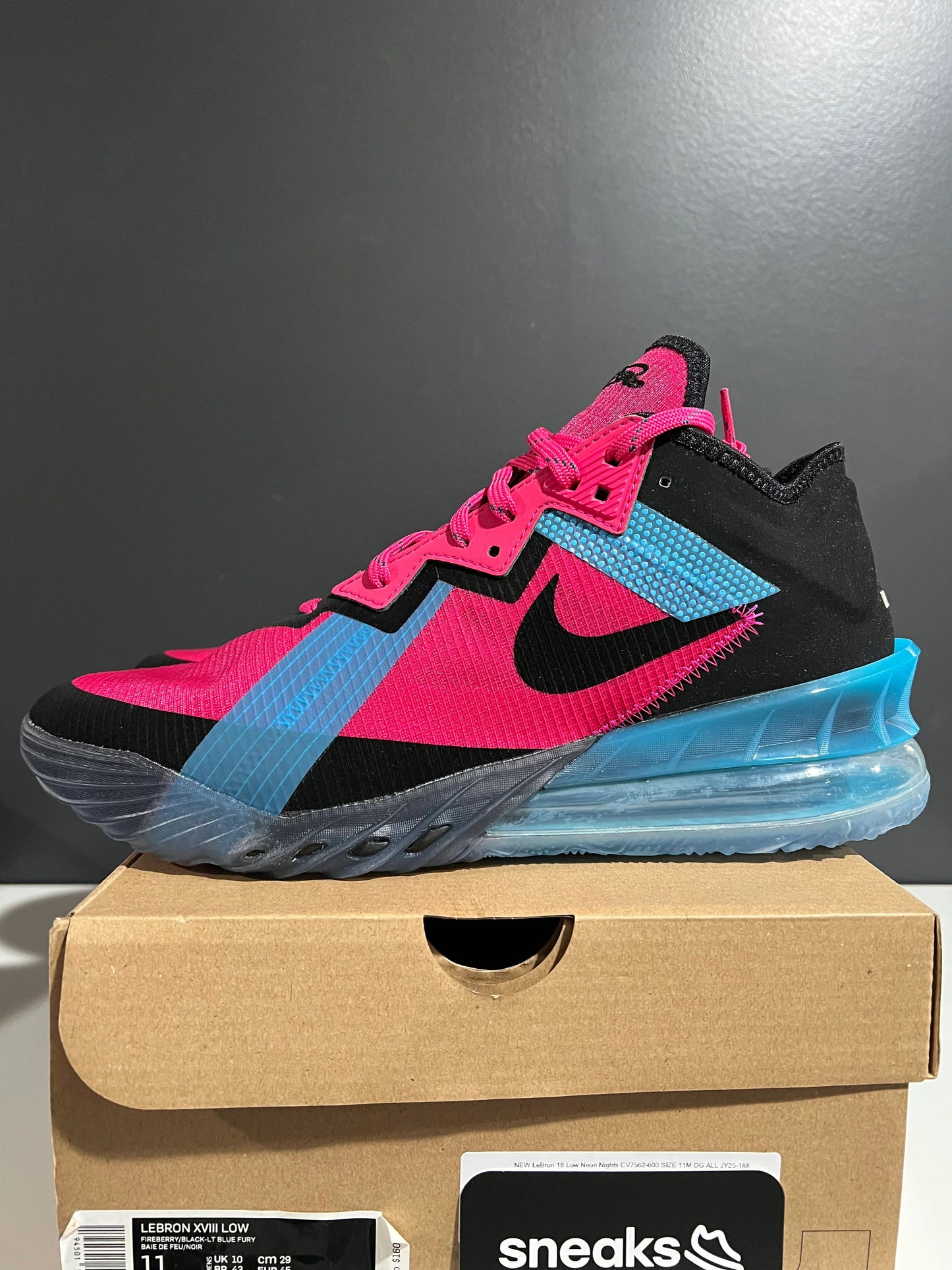 Nike LeBron 18 Low Neon Lights