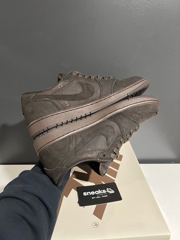 USED SIZE 10.5M Jordan 1 Retro Low OG SP Travis Scott Velvet Brown - Used