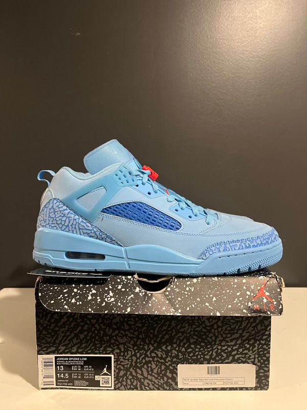 NEW SIZE 13M Jordan Spizike Low Houston Oilers