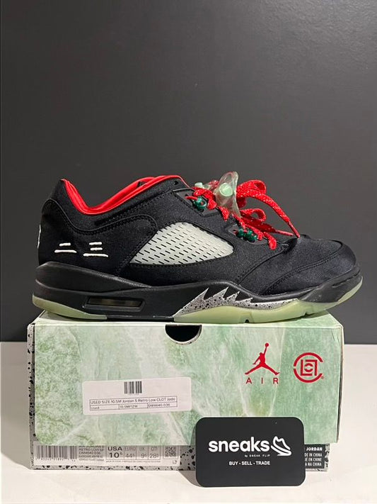 USED SIZE 10.5M Jordan 5 Retro Low CLOT Jade - Used