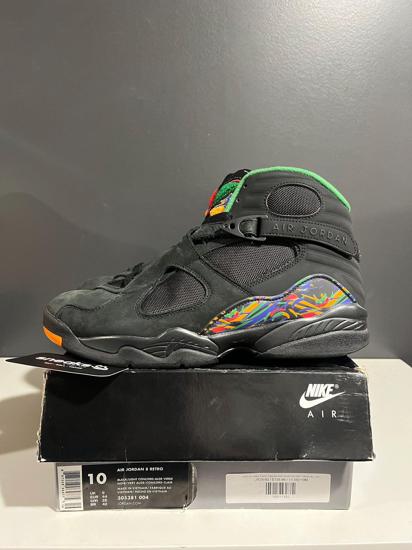 Jordan 8 Retro Tinker Air Raid - Used