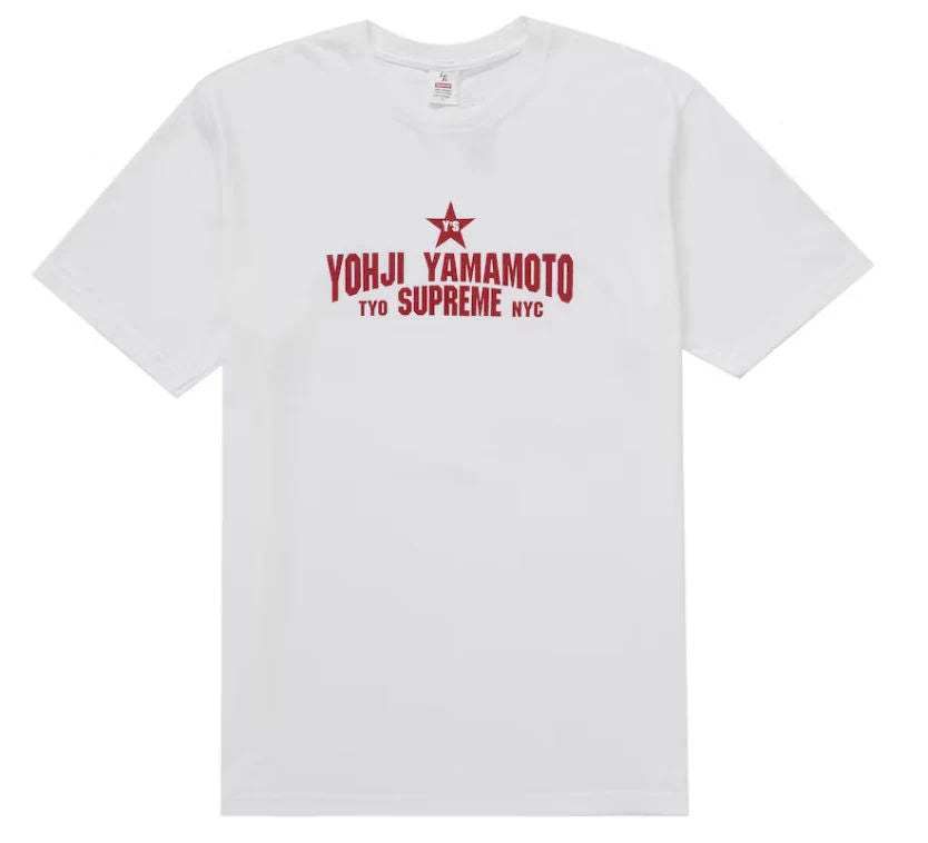 Supreme Y's by Yohji Yamamoto Star Tee White