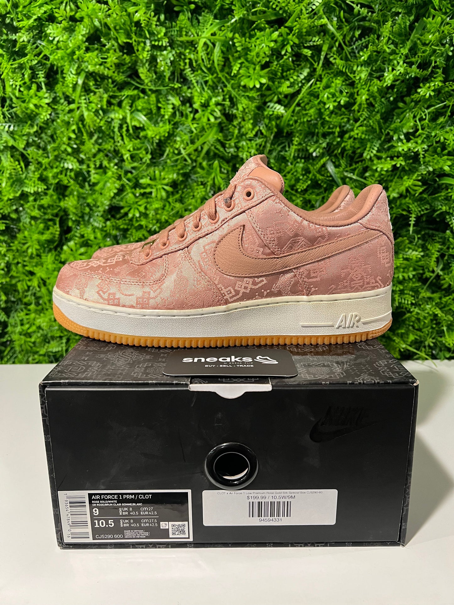 Nike Air Force 1 Low CLOT Rose Gold Silk (Special Box) - Used