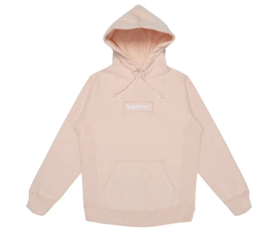 Supreme Box Logo Hoodie Peach