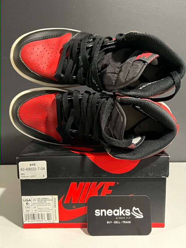 USED SIZE 6Y Jordan 1 Retro Bred Banned (2016) (GS) - Used