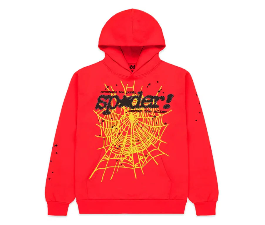 Sp5der P*NK V2 Hoodie Red
