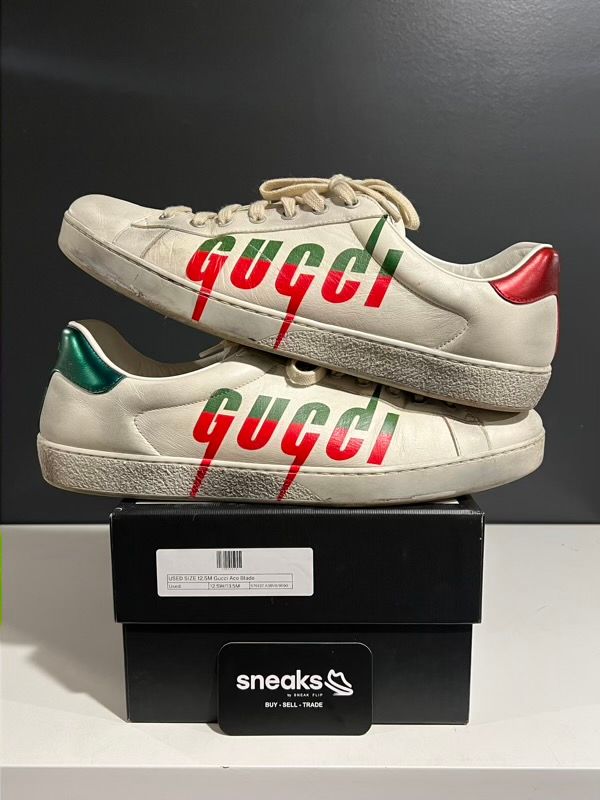 USED SIZE 12.5M Gucci Ace Blade - Used