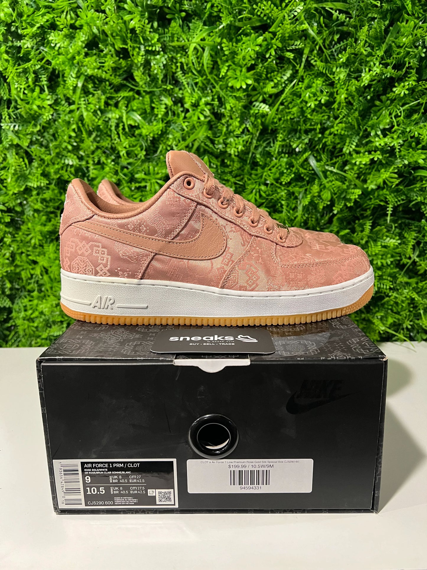 Nike Air Force 1 Low CLOT Rose Gold Silk (Special Box) - Used
