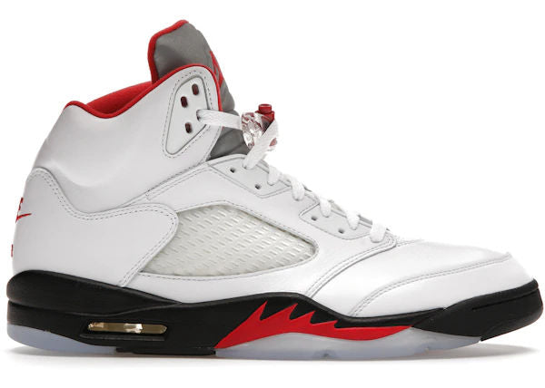 USED SIZE 11M Jordan 5 Retro Fire Red Silver Tongue (2020) - Used