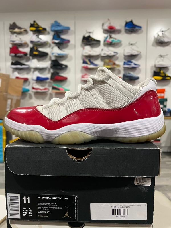 USED SIZE 11M Jordan 11 Retro Low Cherry (2016) - Used