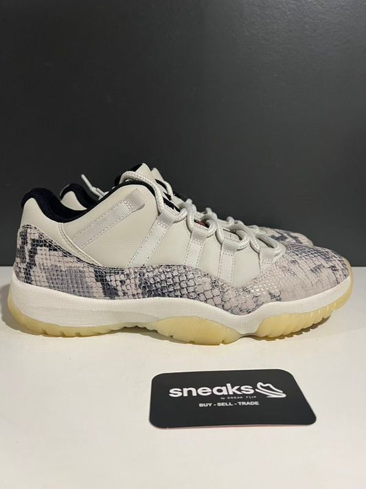 USED SIZE 9.5M Jordan 11 Retro Low Snake Light Bone - Used