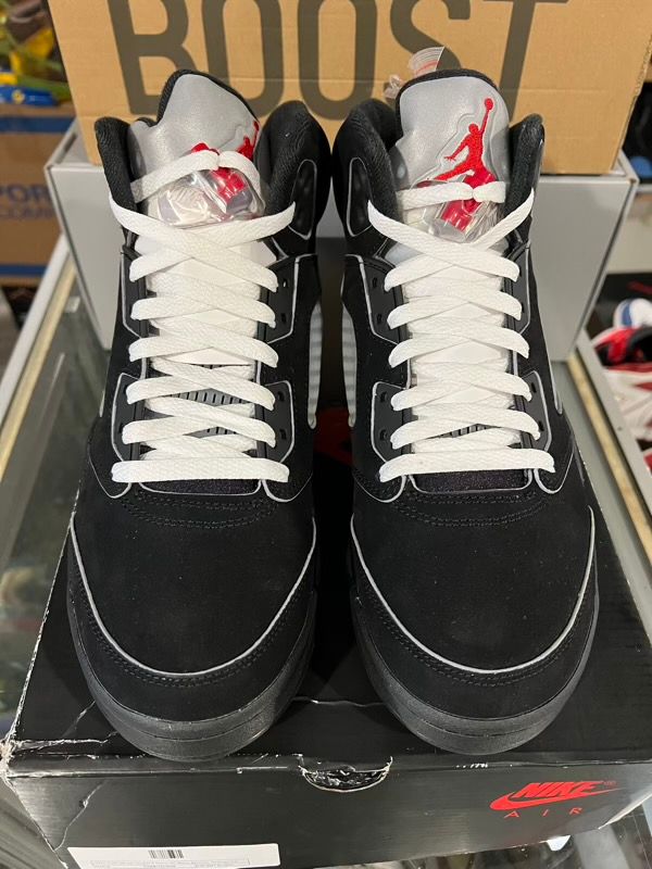 USED SIZE 9M Air Jordan 5 Retro OG Black Metallic Reimagined - Used