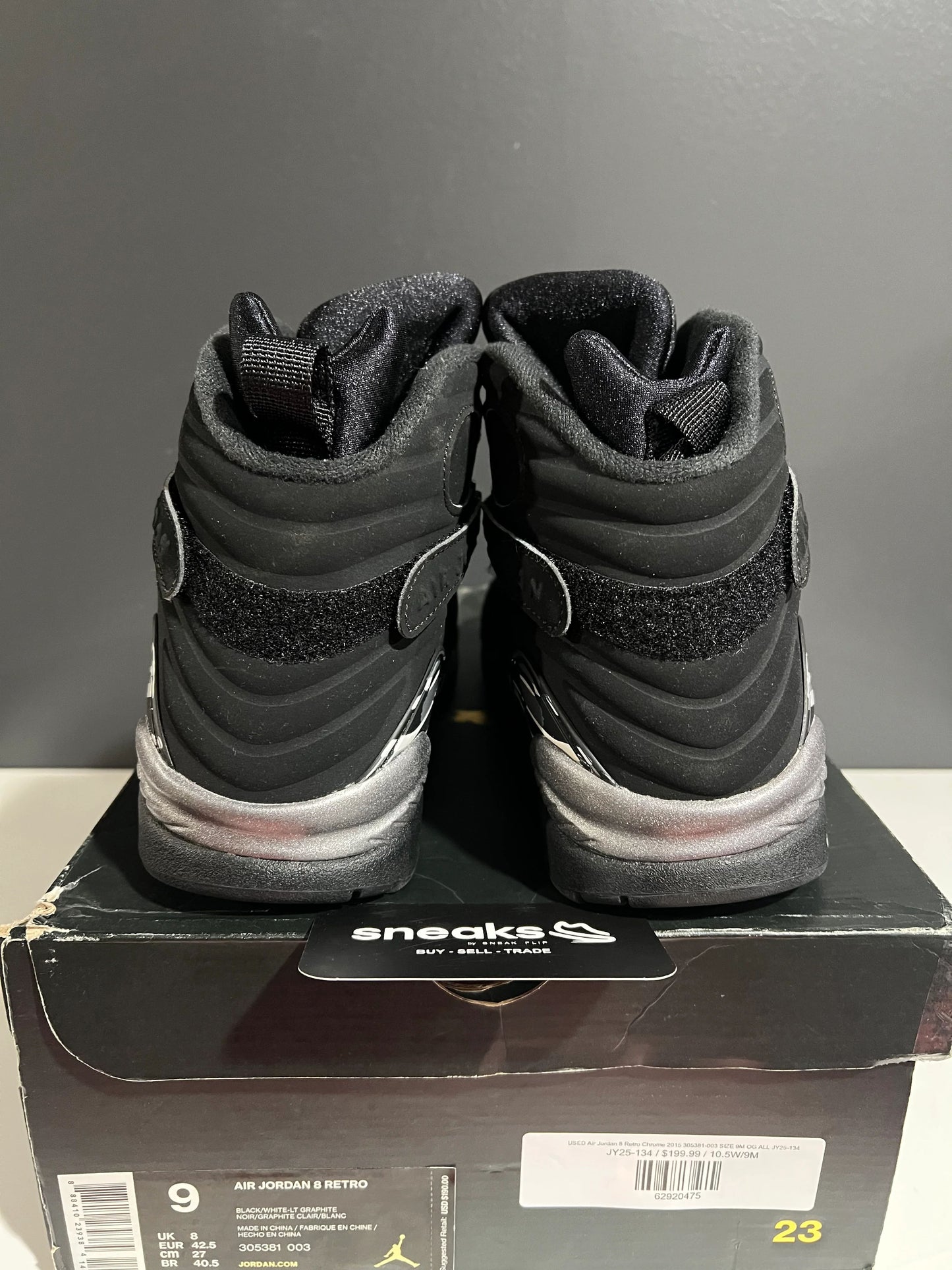 Jordan 8 Retro Chrome (2015) - Used