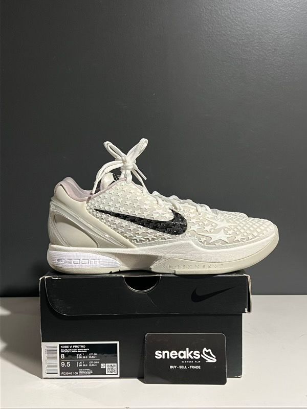 USED SIZE 8M Nike Kobe 6 Protro Sail All-Star - Used