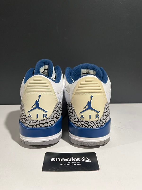 USED SIZE 9M Jordan 3 Retro True Blue (2011) - USED NO BOX
