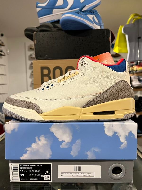 NEW SIZE 11.5M Air Jordan 3 Retro Seoul 2.0 - New (DAMAGED BOX LID)