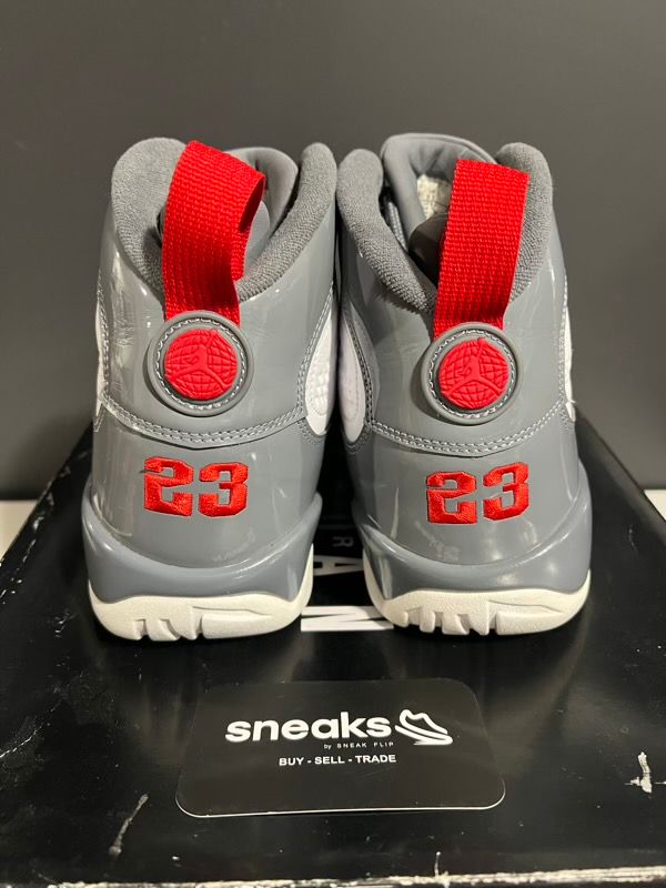 USED SIZE 9.5M Jordan 9 Retro Fire Red - Used