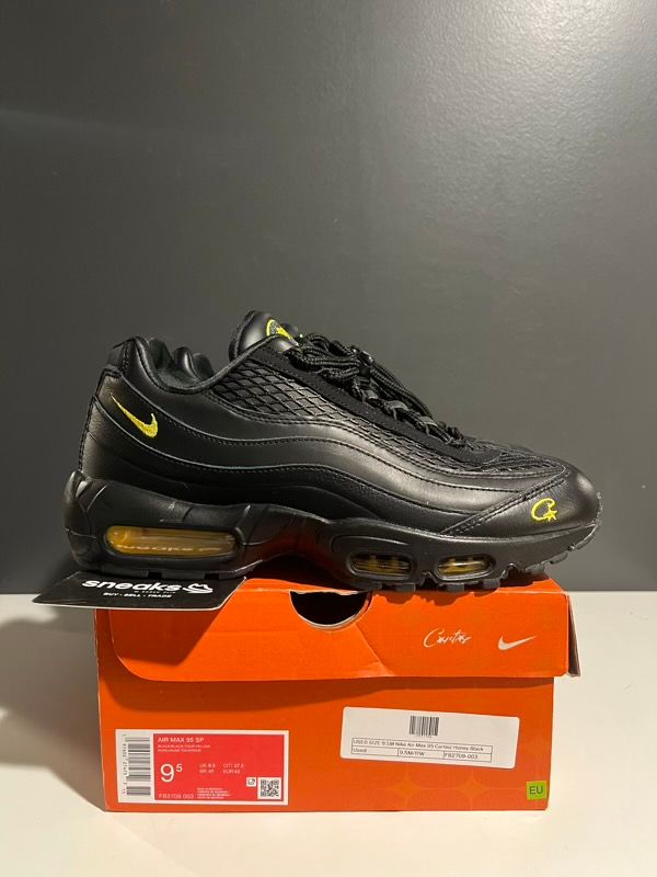 USED SIZE 9.5M Nike Air Max 95 Corteiz Honey Black - Used
