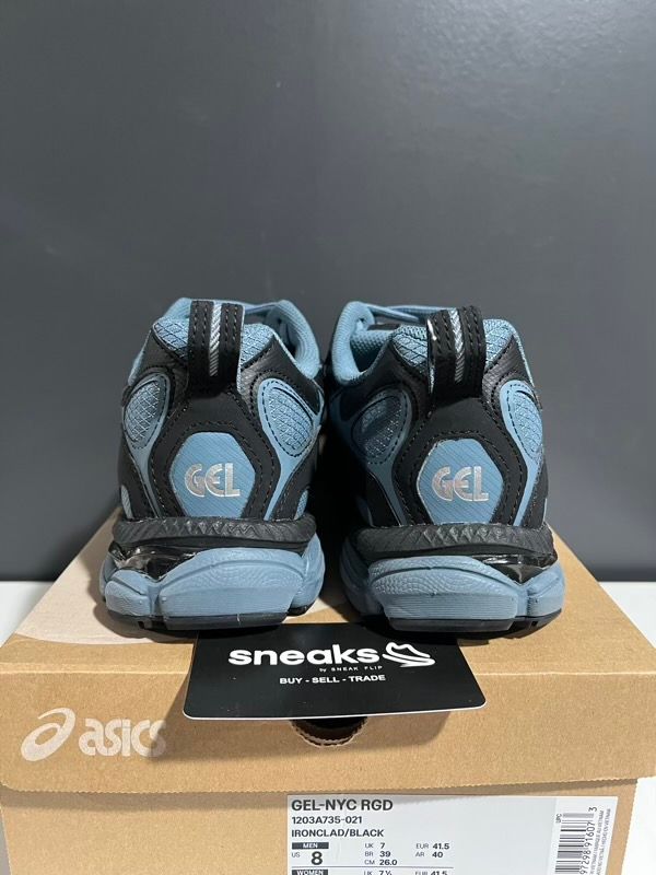 USED SIZE 8M ASICS Gel-NYC RGD Ironclad Black - Used
