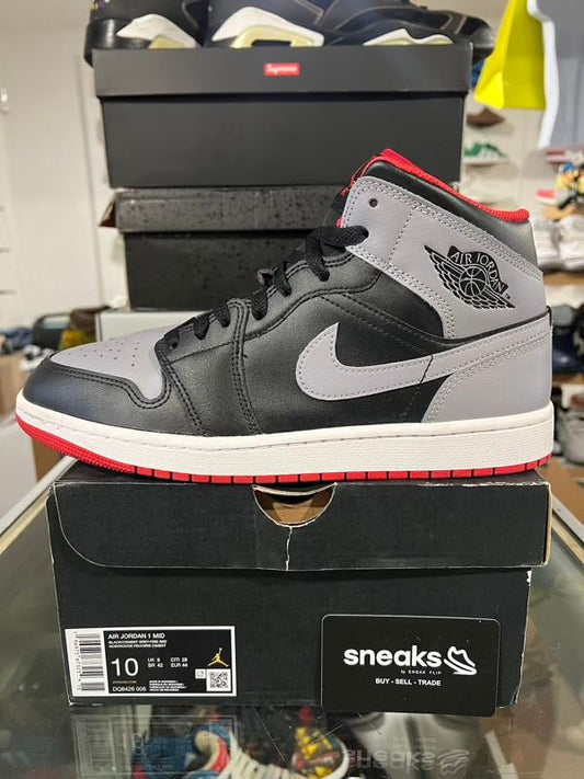 USED SIZE 10M Jordan 1 Mid Bred Shadow - Used