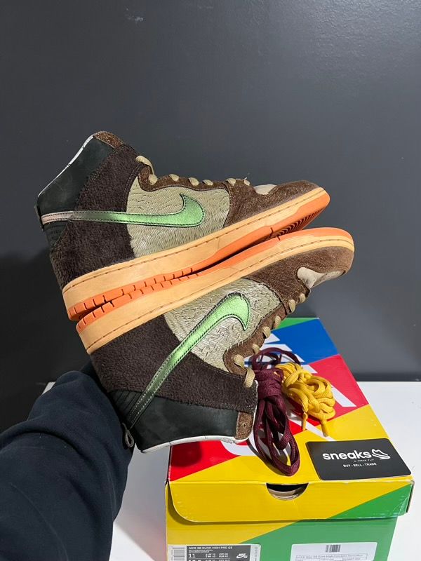 USED SIZE 11M Nike SB Dunk High Concepts Turdunken - Used