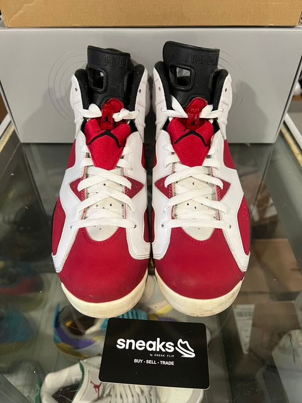 USED SIZE 9.5M Jordan 6 Retro Carmine (2014) - USED NO BOX