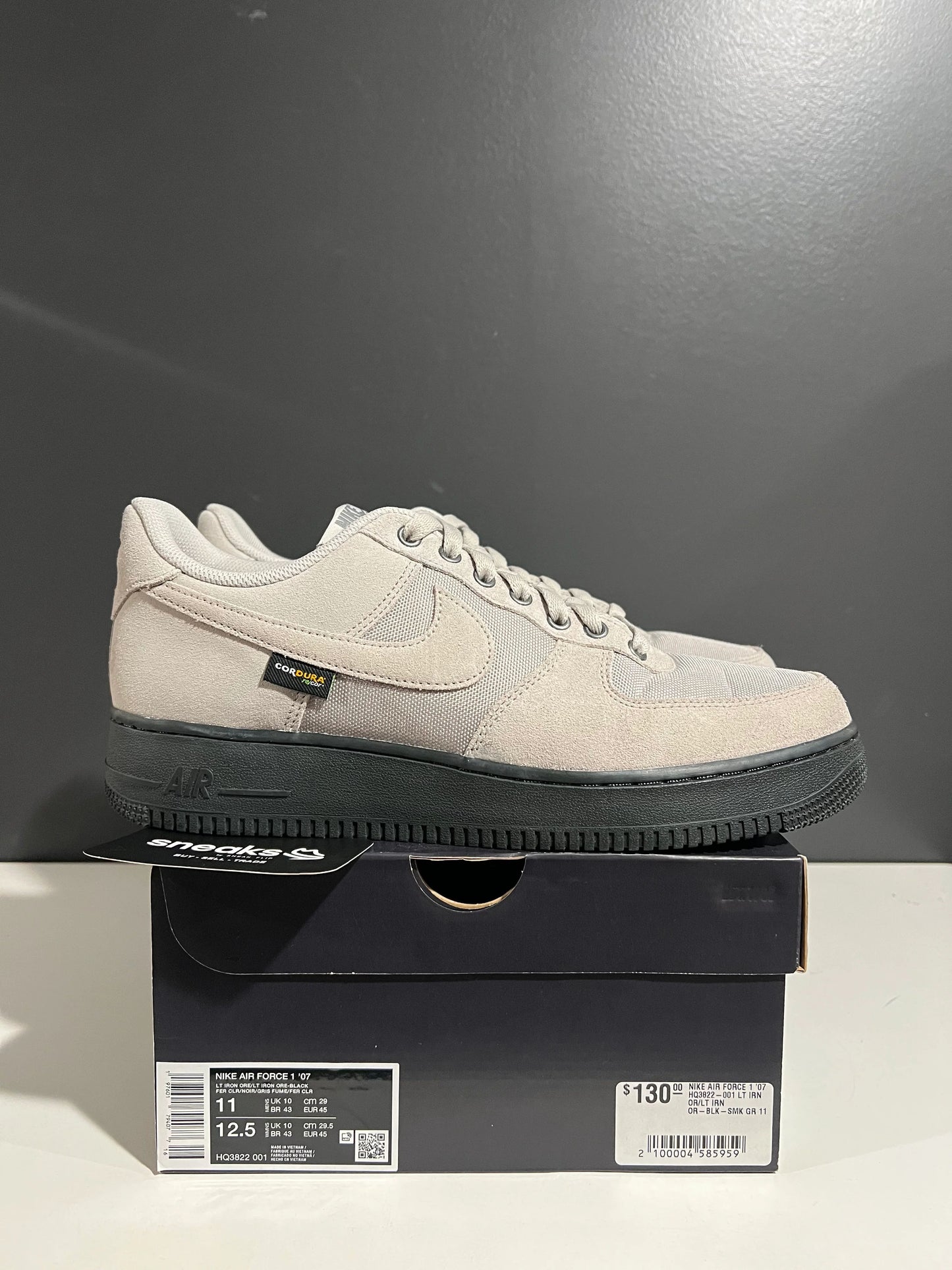 Nike Air Force 1 Low '07 Cordura Iron Ore - Used