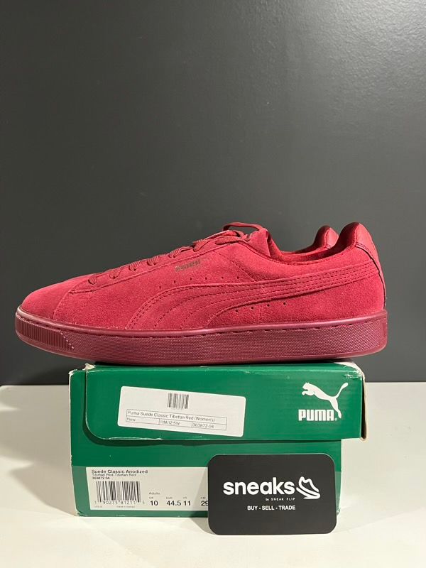 SIZE 11M Puma Suede Classic Tibetan Red  (Women's)