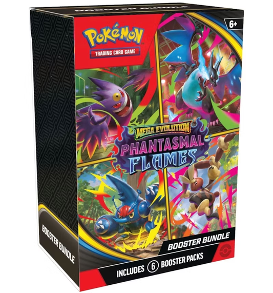 2025 Pokémon Mega Evolution Phantasmal Flames Booster Bundle