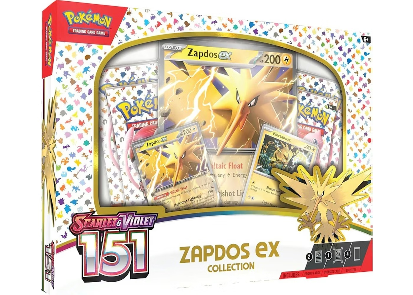 2023 Pokèmon Scarlet & Violet 151 Zapdos ex Box